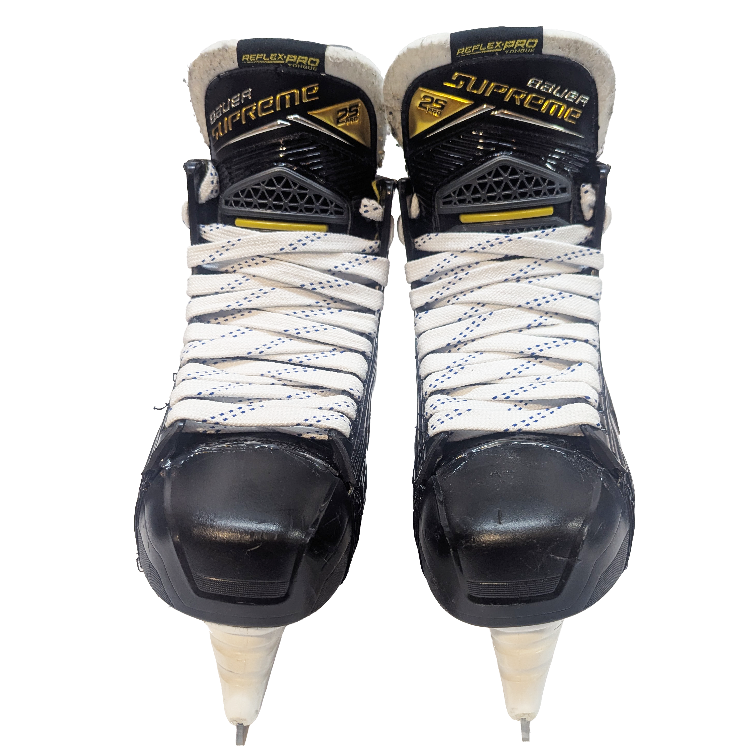 Bauer Supreme 2S Pro - Patins de hockey d'occasion NCAA Pro Stock - Taille 8